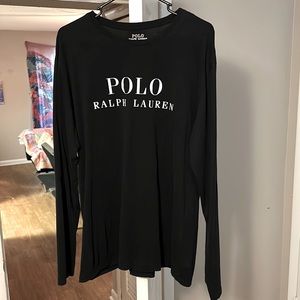 Polo Ralph Lauren long sleeve black t shirt large